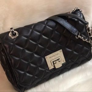 MK Quilted Shoulder Flap Bag